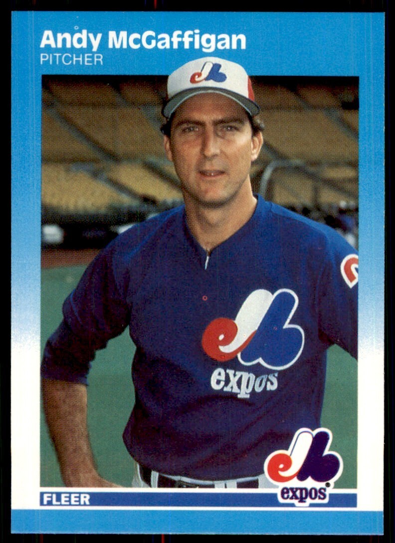 1987 Fleer Andy McGaffigan p Montreal Expos #326