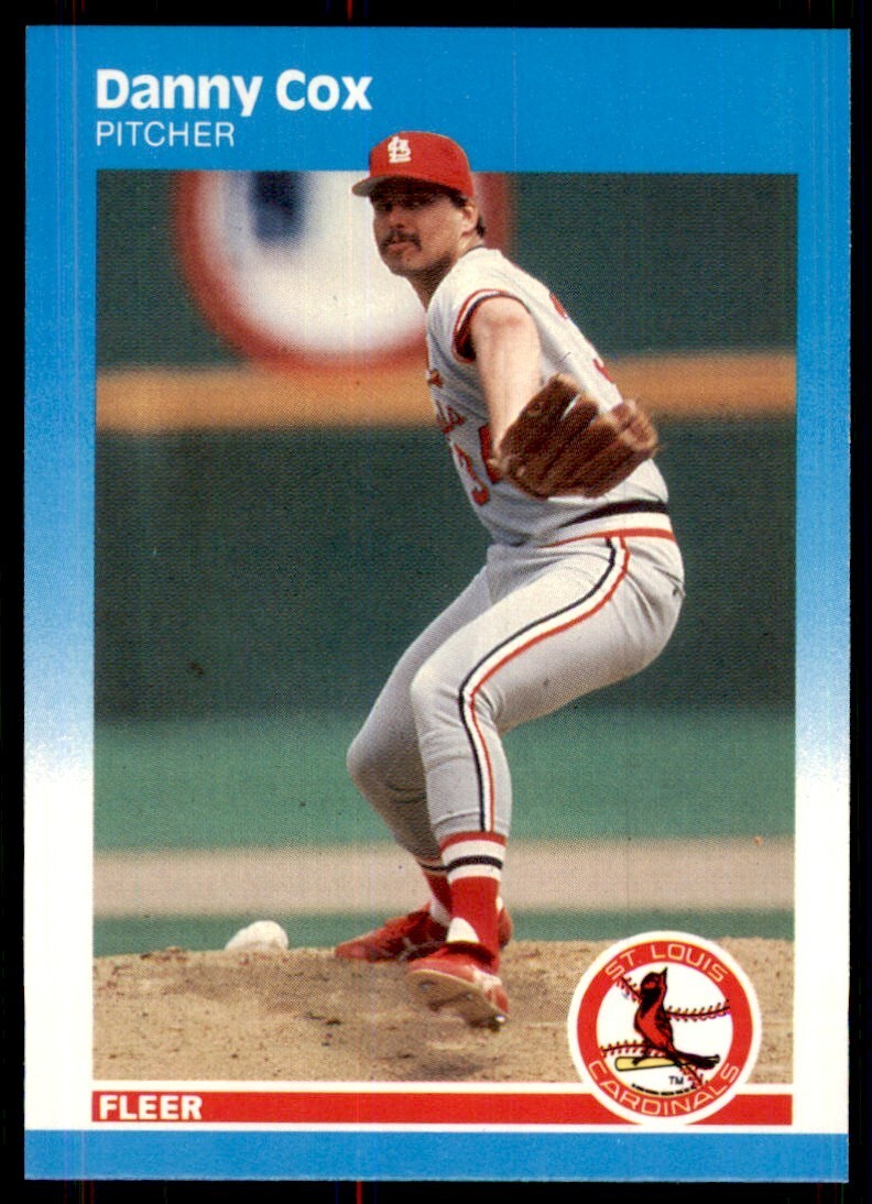 1987 Fleer Danny Cox p St. Louis Cardinals #292