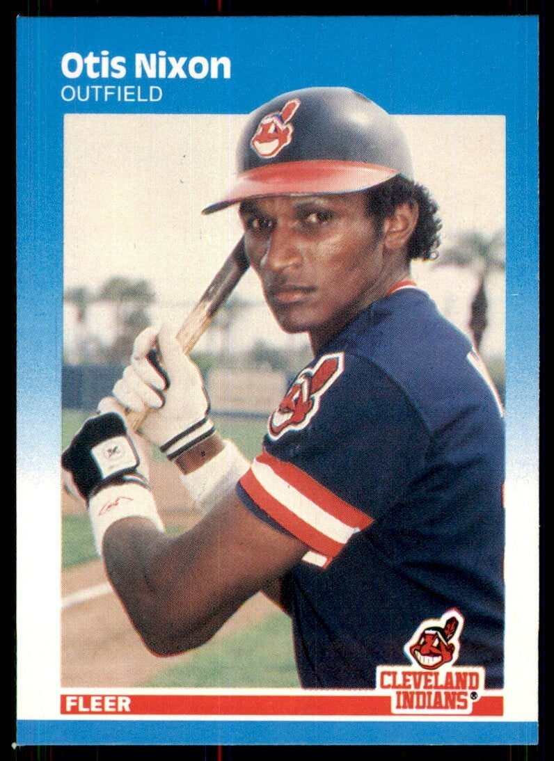 1987 Fleer Otis Nixon Cleveland Indians #255