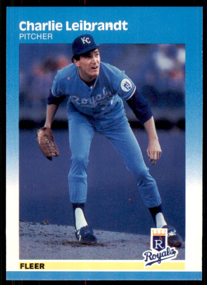 1987 Fleer Charlie Leibrandt Kansas City Royals #373