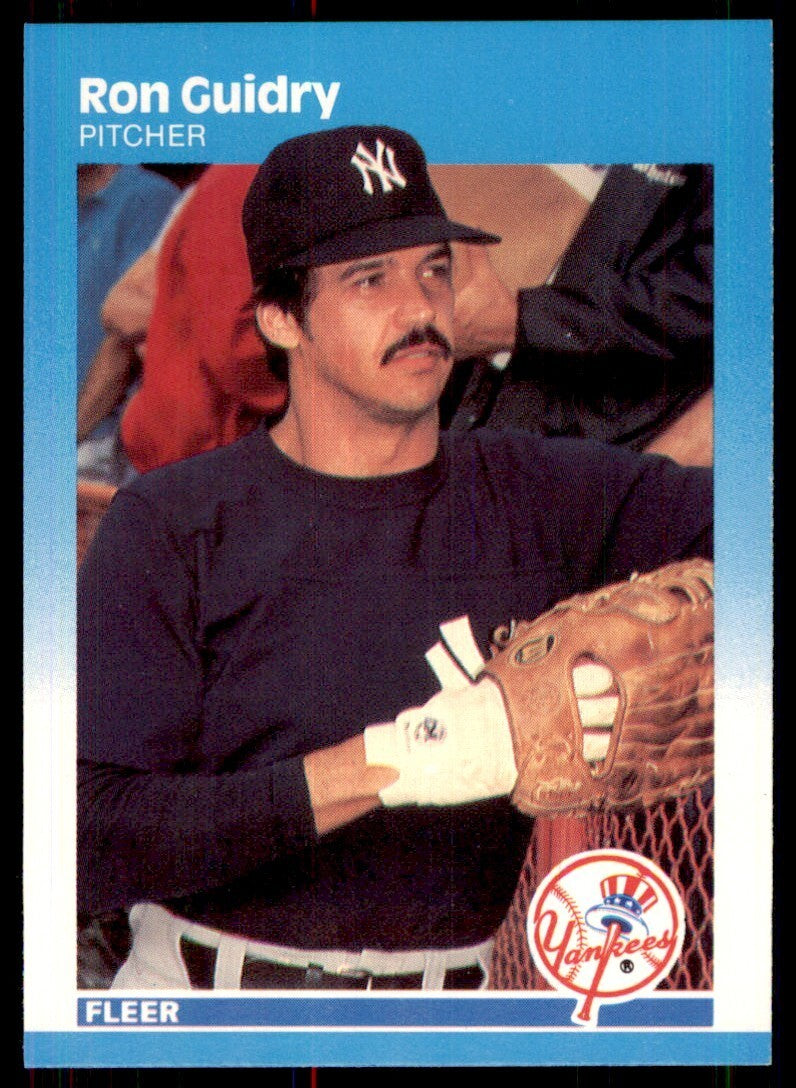 1987 Fleer Ron Guidry P New York Yankees #100