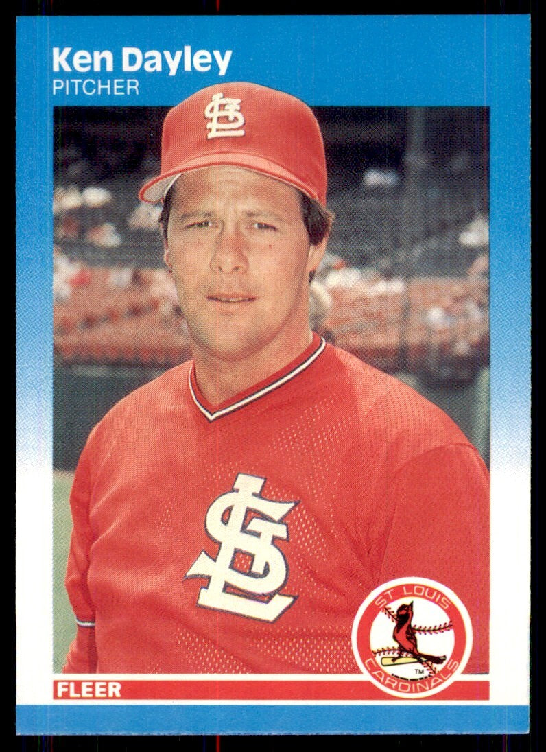 1987 Fleer Ken Dayley . St. Louis Cardinals #293