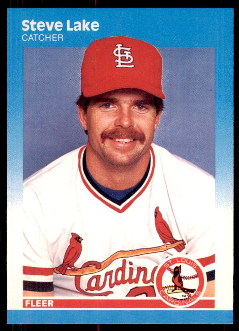 1987 Fleer Steve Lake A St. Louis Cardinals #300