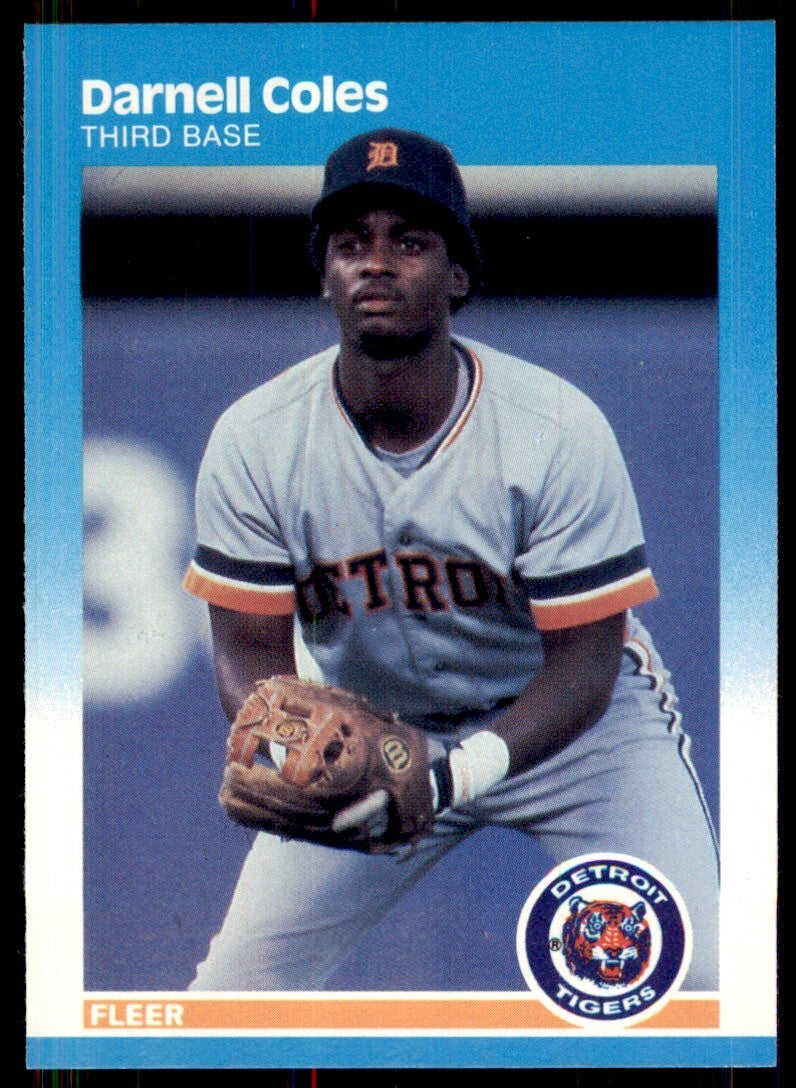 1987 Fleer Darnell Coles A Detroit Tigers #148