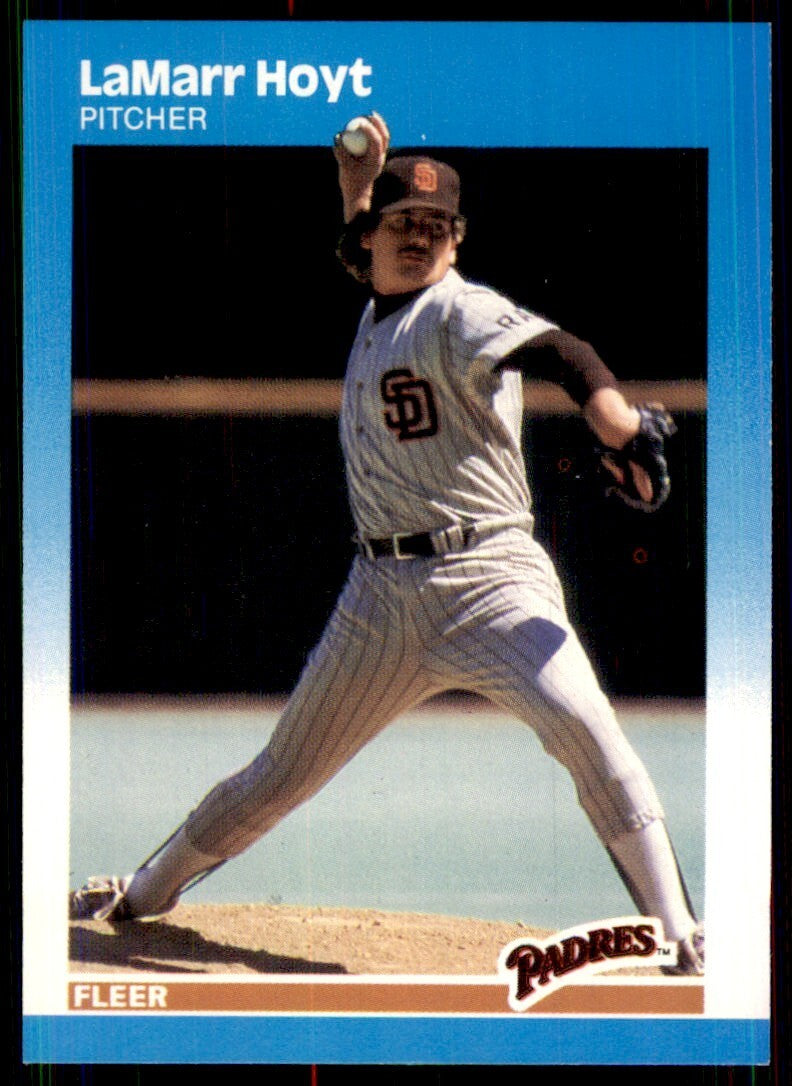 1987 Fleer LaMarr Hoyt San Diego Padres #418