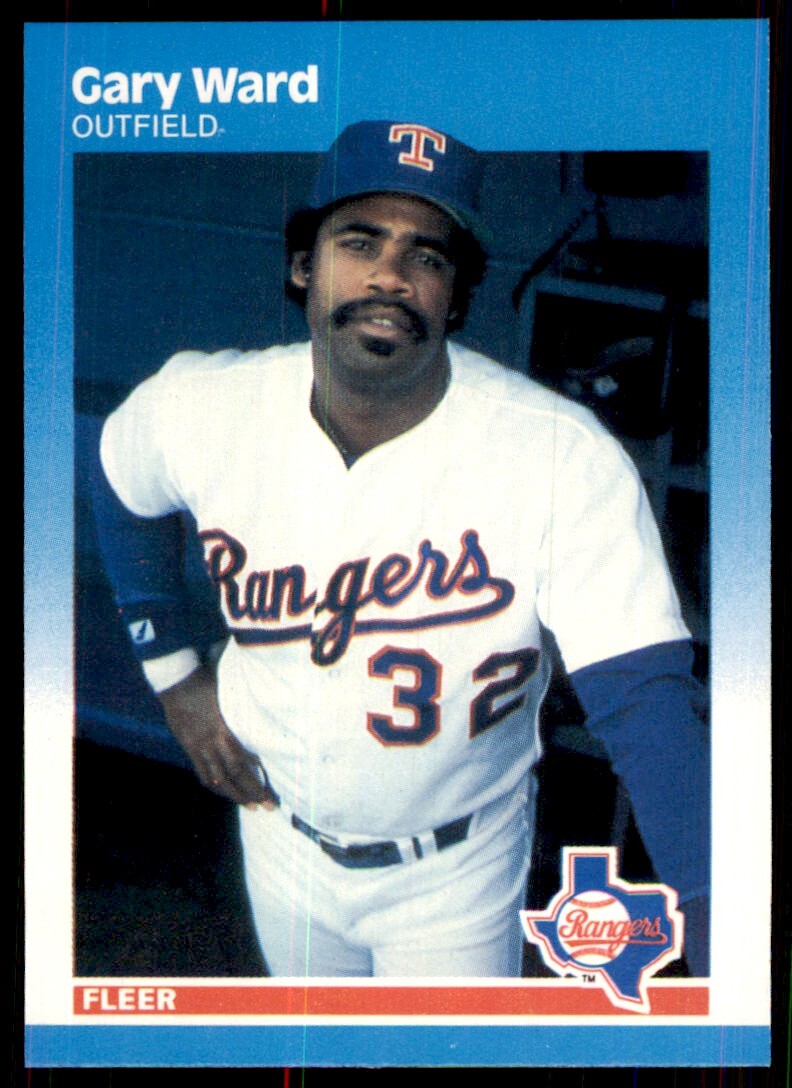 1987 Fleer Gary Ward A Texas Rangers #140