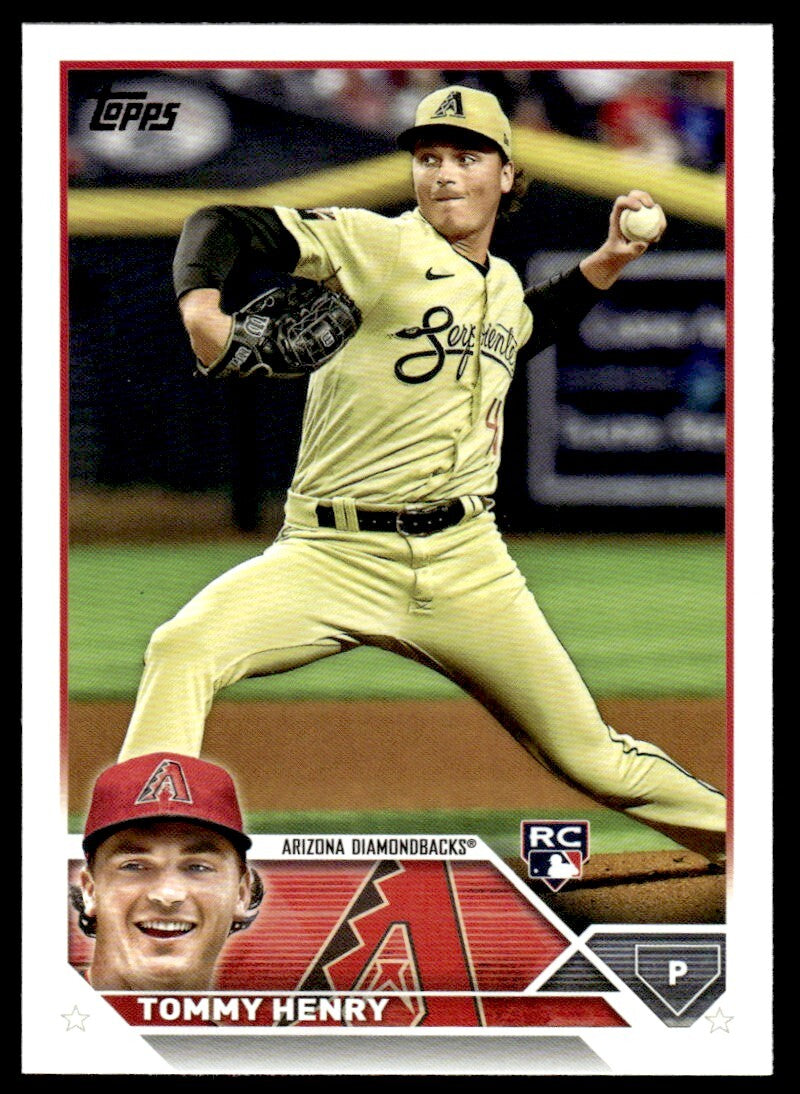 2023 Topps Tommy Henry Rookie Baseball Card Arizona Diamondbacks #336