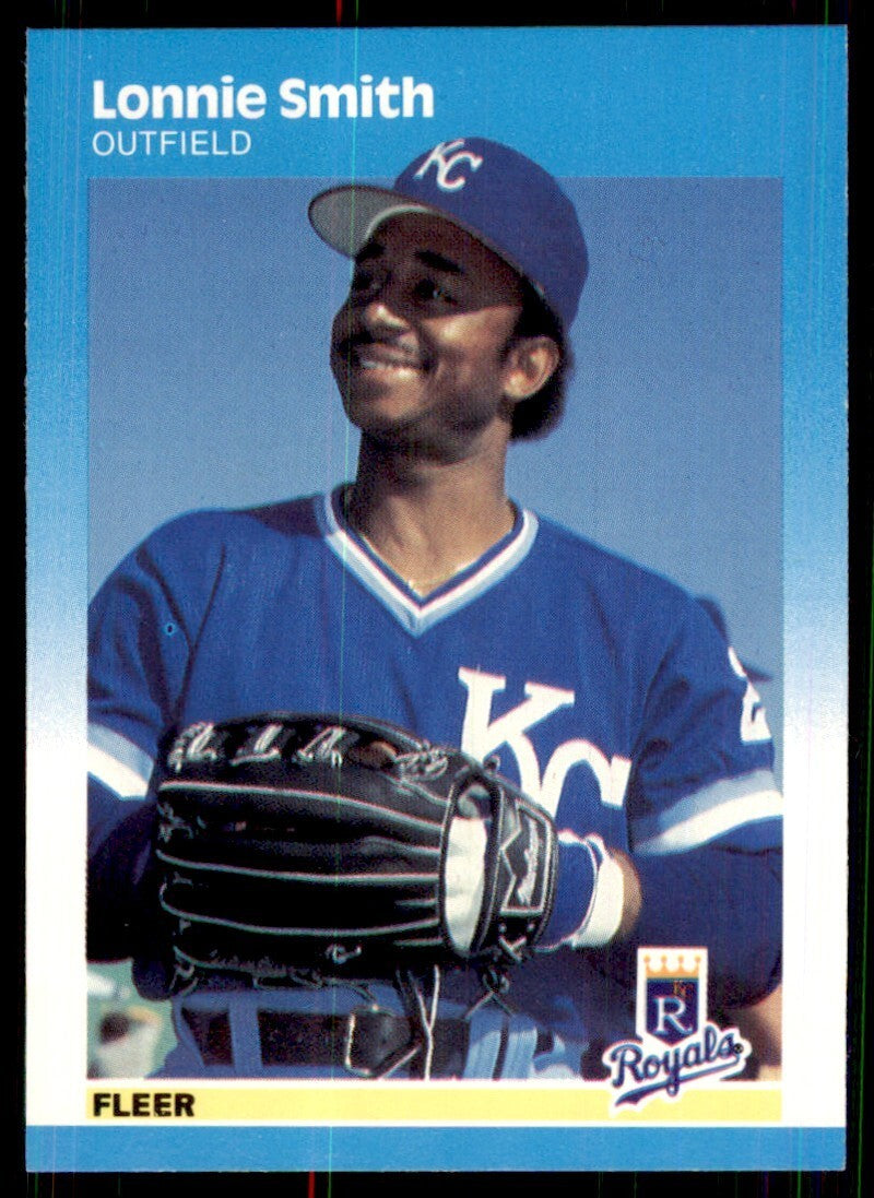 1987 Fleer Lonnie Smith A Kansas City Royals #381