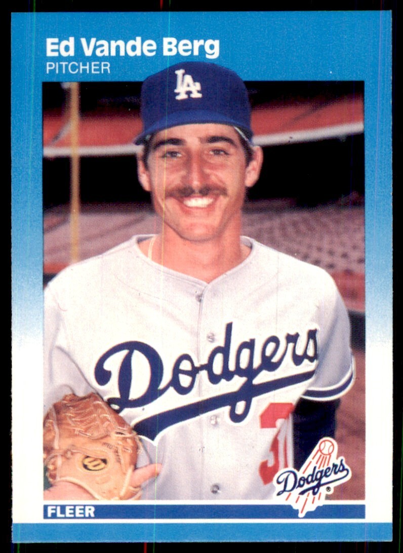 1987 Fleer Ed Vande Berg A Los Angeles Dodgers #458