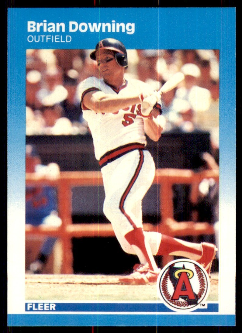 1987 Fleer Brian Downing OF California Angels #78
