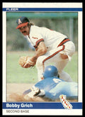 1984 Fleer Bobby Grich Baseball Card California Angels #518