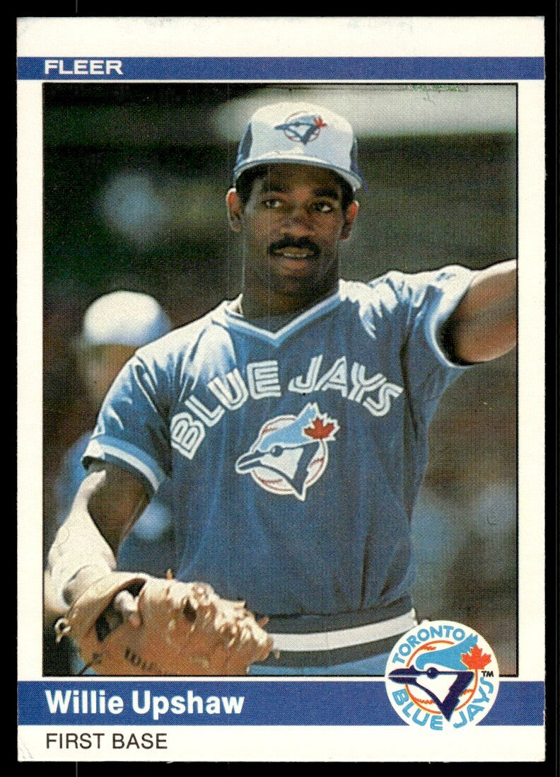 1984 Fleer Willie Upshaw Baseball Card Toronto Blue Jays #168