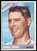 1966 Topps Baseball Card (Damaged) George Brunet A California Angels #393