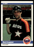 1984 Fleer Bob Knepper Baseball Card Houston Astros #228