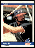 1984 Fleer Marc Hill Baseball Card Chicago White Sox #62