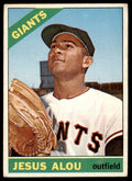 1966 Topps Baseball Card (Damaged) Jesus Alou B San Francisco Giants #242
