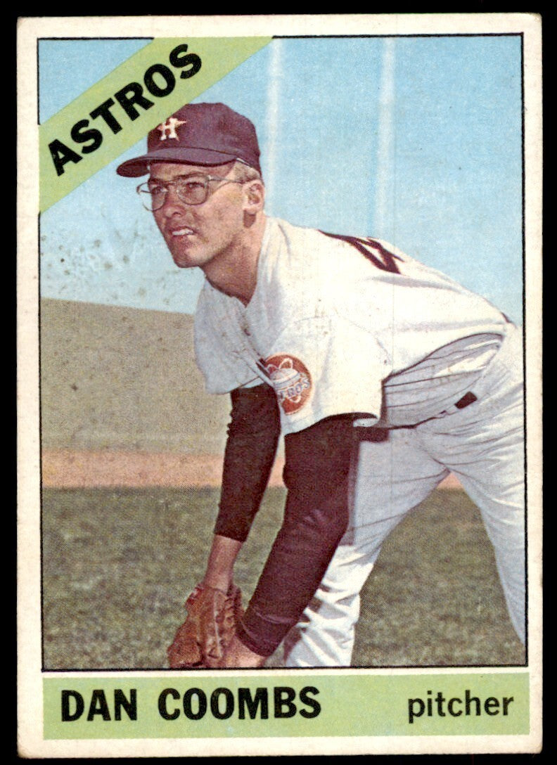 1966 Topps Baseball Card Dan Coombs Houston Astros #414