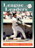 1992 Fleer Baseball Card Jose Canseco Oakland Athletics #688