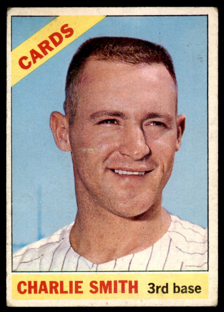 1966 Topps Baseball Card Charlie Smith A St. Louis Cardinals #358