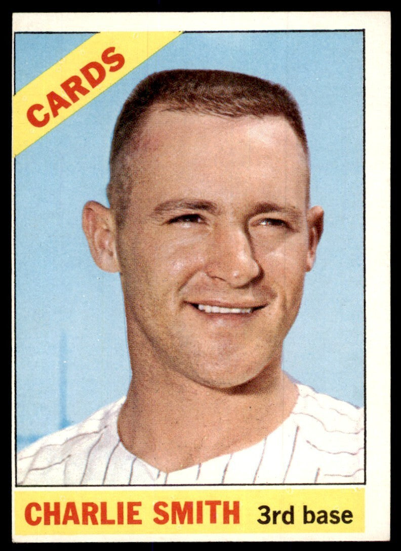 1966 Topps Baseball Card Charlie Smith B St. Louis Cardinals #358