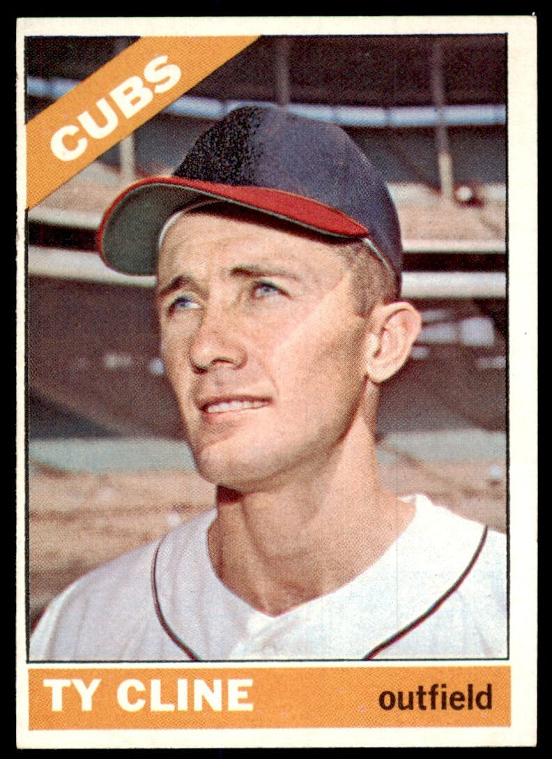 1966 Topps Baseball Card Ty Cline Chicago Cubs #306
