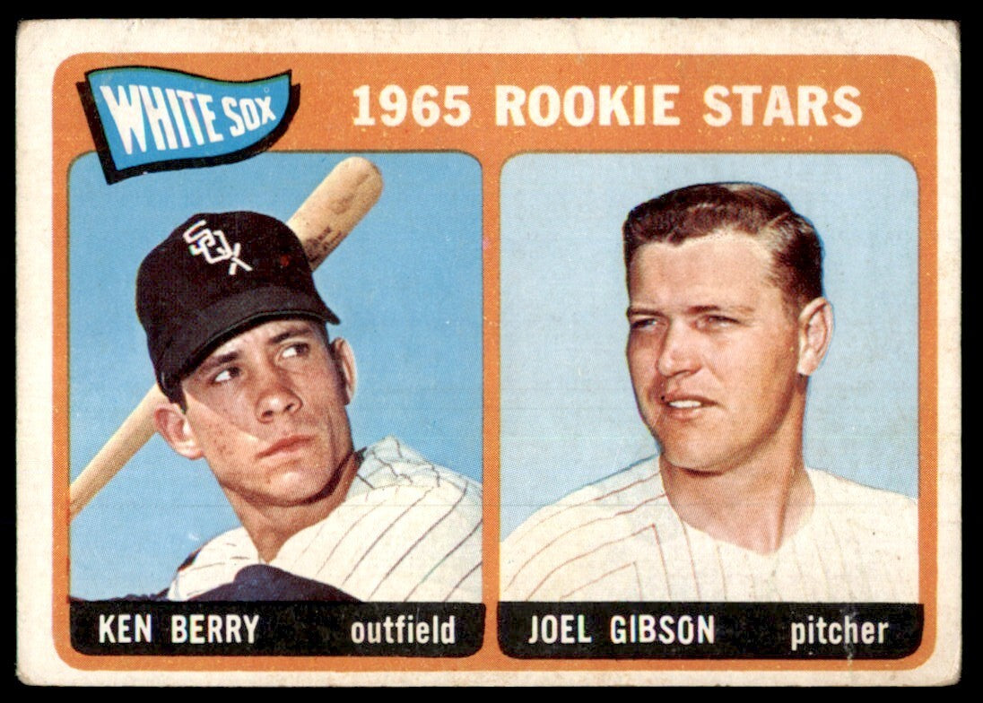 1965 Topps Baseball Card Ken Berry/Joel Gibson Rookie A Chicago White Sox #368
