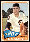 1965 Topps Baseball Card (Damaged) J.C. Martin B Chicago White Sox #382