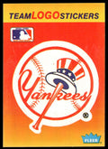 1991 Fleer Team Logo Stickers New York Yankees