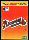 1991 Fleer Team Logo Stickers Atlanta Braves D