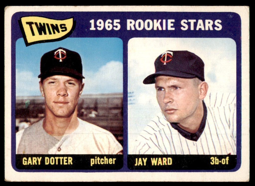 1965 Topps Baseball Card Gary Dotter/Jay Ward Rookie Minnesota Twins #421