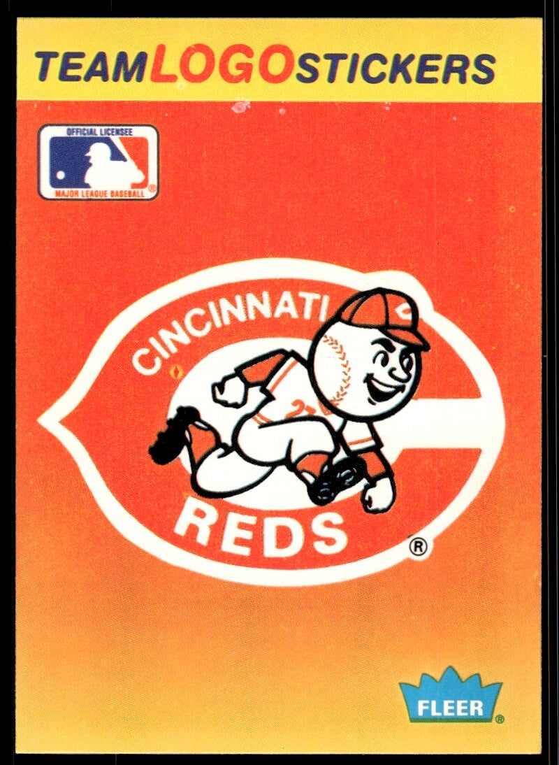 1991 Fleer Team Logo Stickers Cincinnati Reds B
