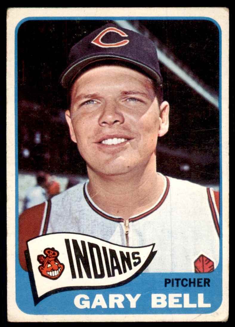 1965 Topps Baseball Card Gary Bell Cleveland Indians #424
