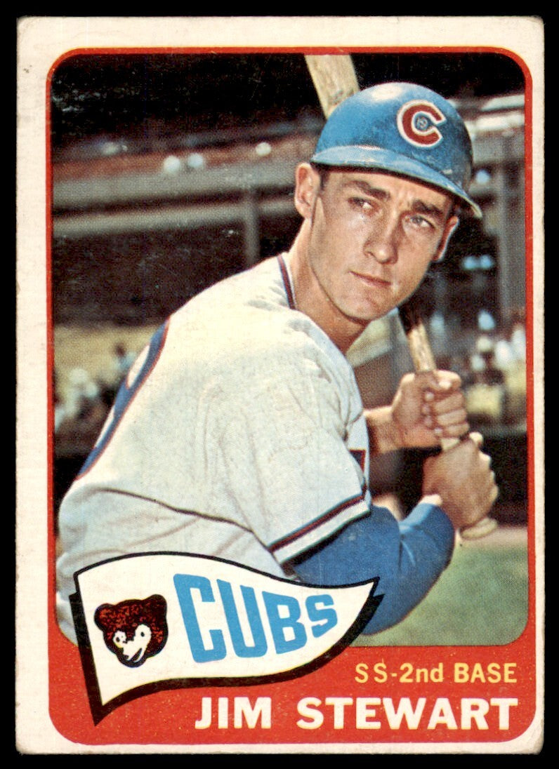 1965 Topps Baseball Card Jimmy Stewart A Chicago Cubs #298