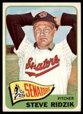 1965 Topps Baseball Card Steve Ridzik B Washington Senators #211