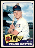 1965 Topps Baseball Card Frank Kostro C Minnesota Twins #459