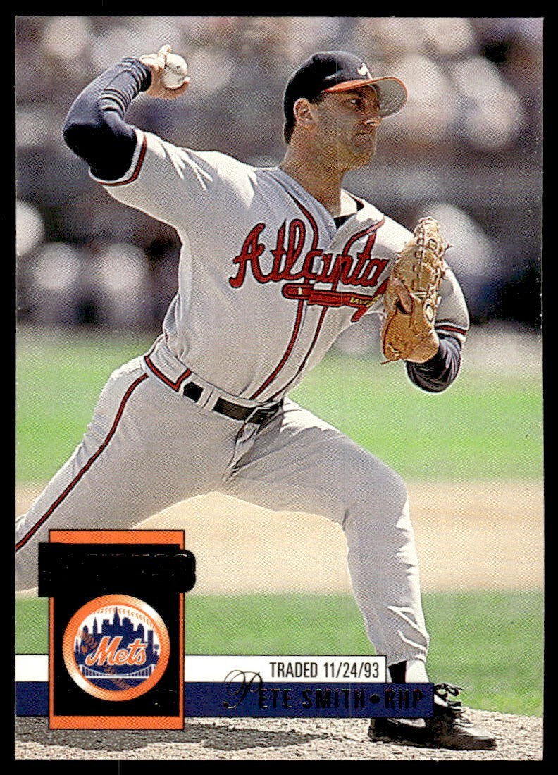 1994 Donruss Baseball Card Pete Smith New York Mets #585