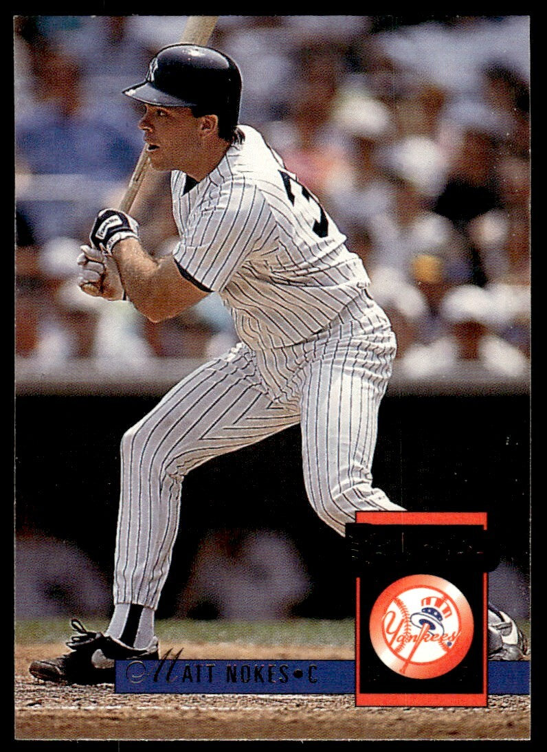 1994 Donruss Baseball Card Matt Nokes l New York Yankees #564