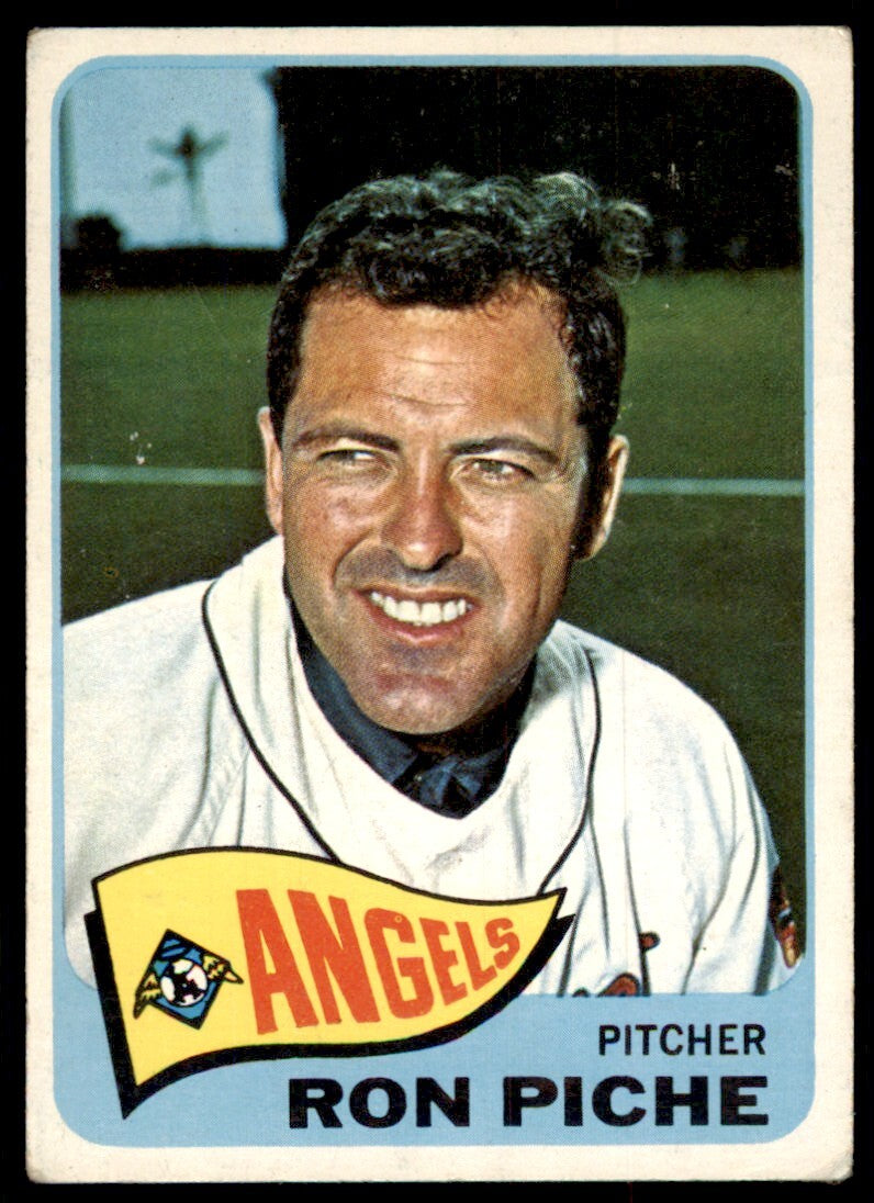1965 Topps Baseball Card Ron Piche C Los Angeles Angels #464