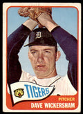1965 Topps Baseball Card Dave Wickersham C Detroit Tigers #375