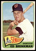 1965 Topps Baseball Card Ed Brinkman K Washington Senators #417