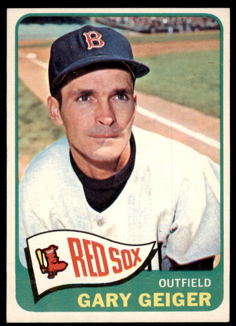 1965 Topps Baseball Card Gary Geiger J Boston Red Sox #452