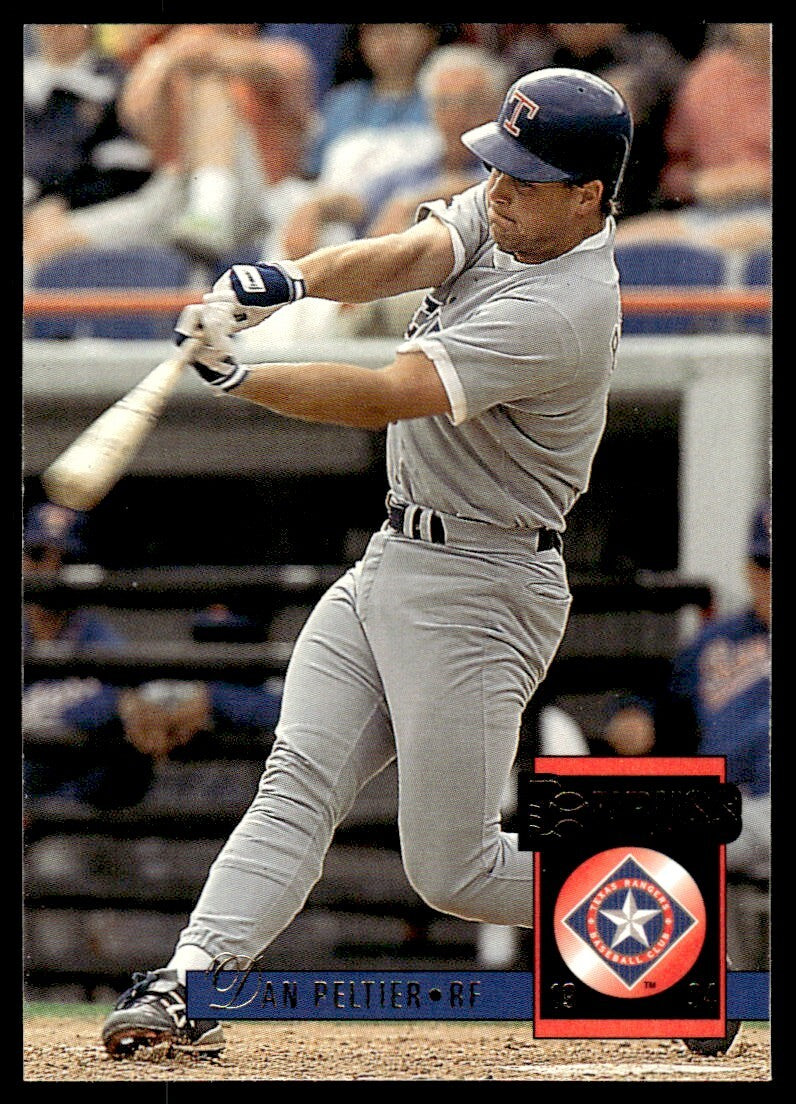 1994 Donruss Baseball Card Dan Peltier Texas Rangers #515
