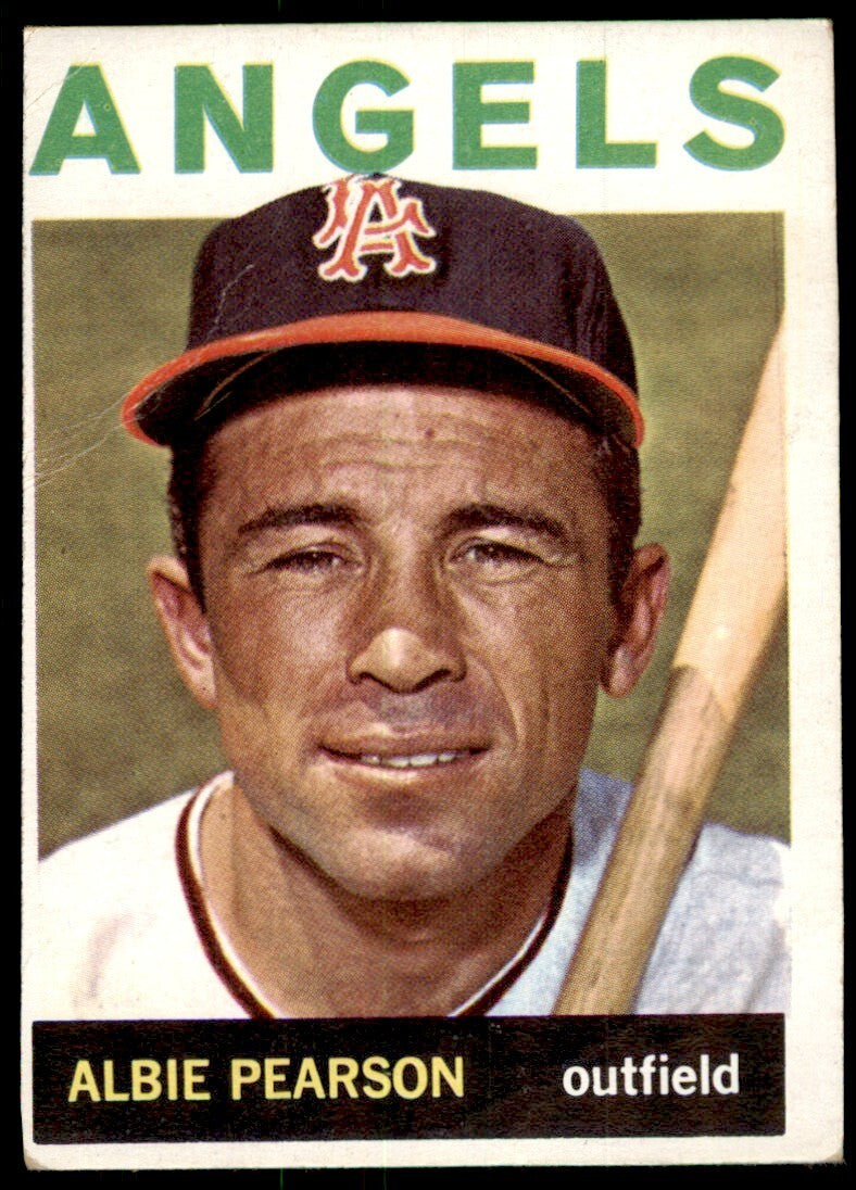1964 Topps Baseball Card Albie Pearson Los Angeles Angels #110