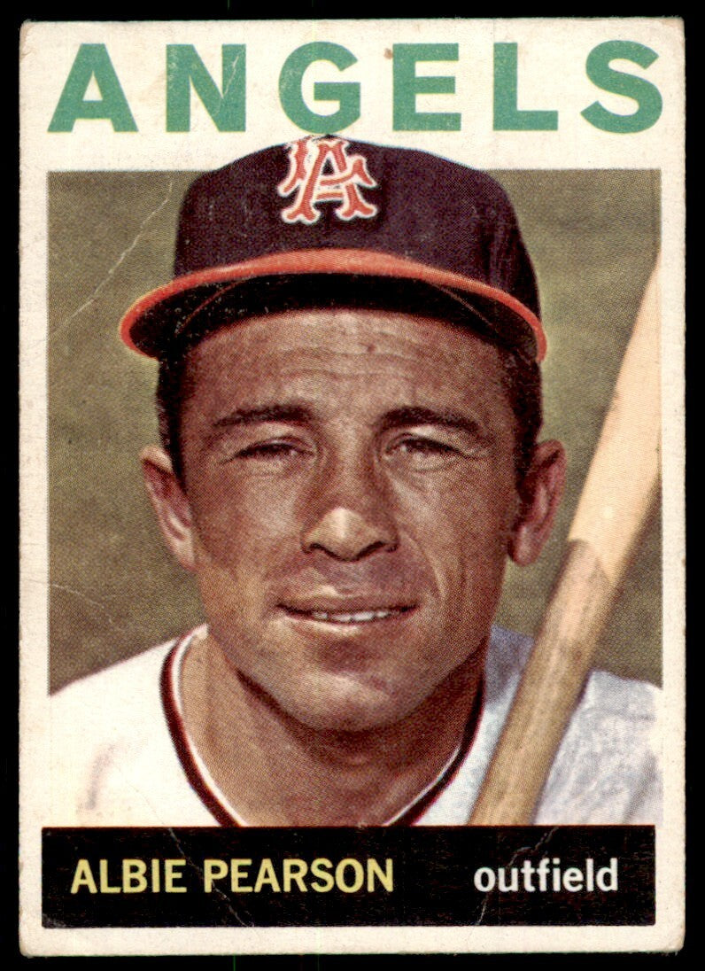 1964 Topps Baseball Card Albie Pearson A Los Angeles Angels #110