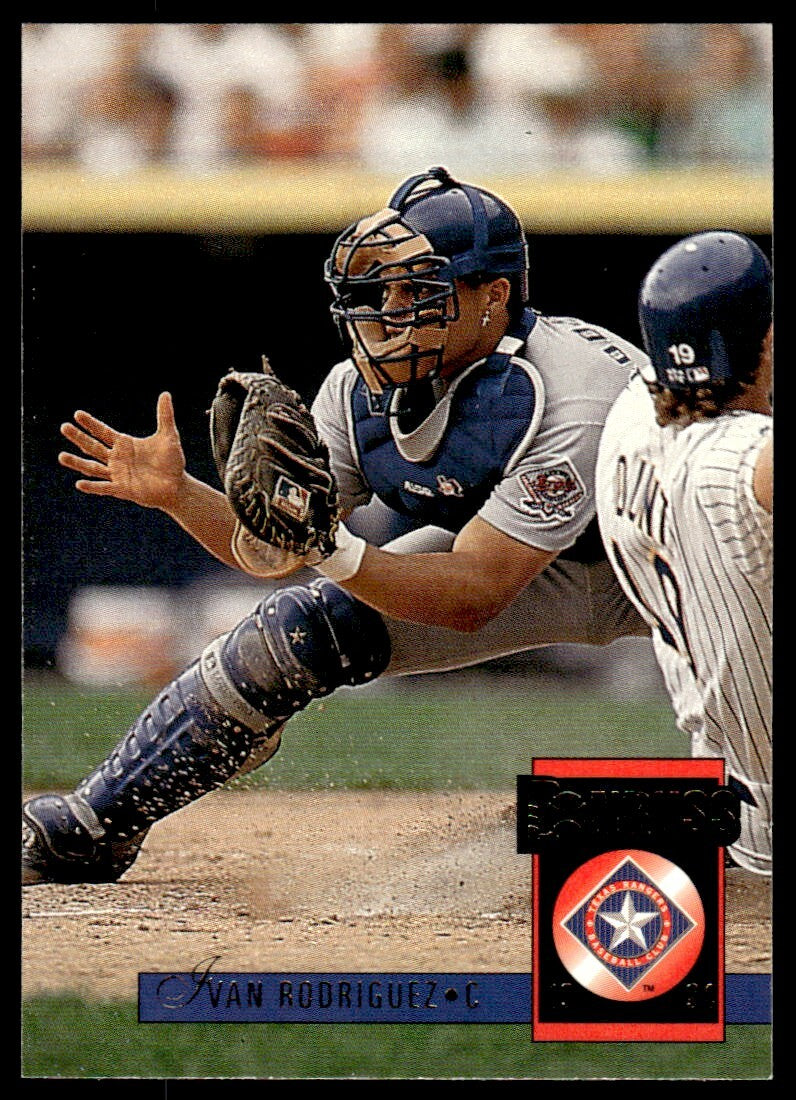 1994 Donruss Baseball Card Ivan Rodriguez Texas Rangers #376