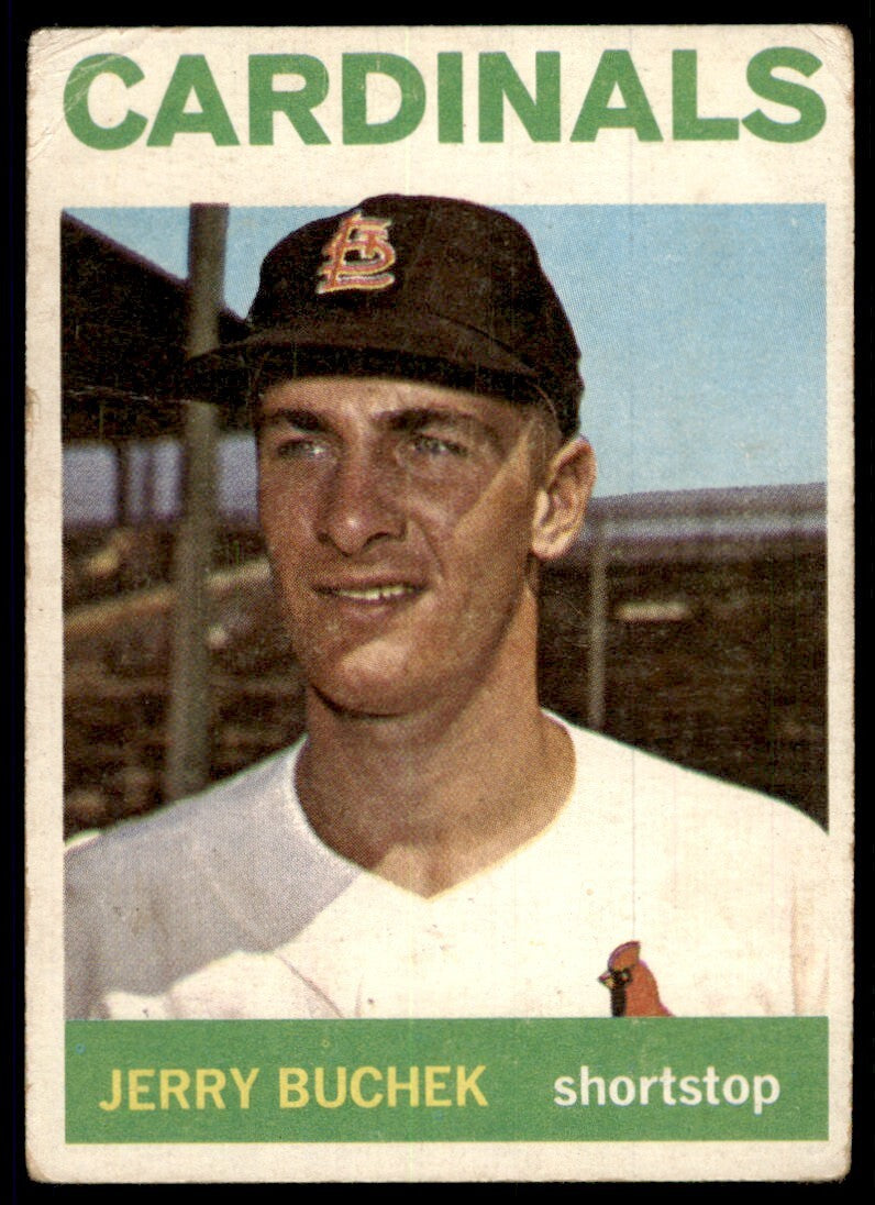 1964 Topps Baseball Card Jerry Buchek St. Louis Cardinals #314