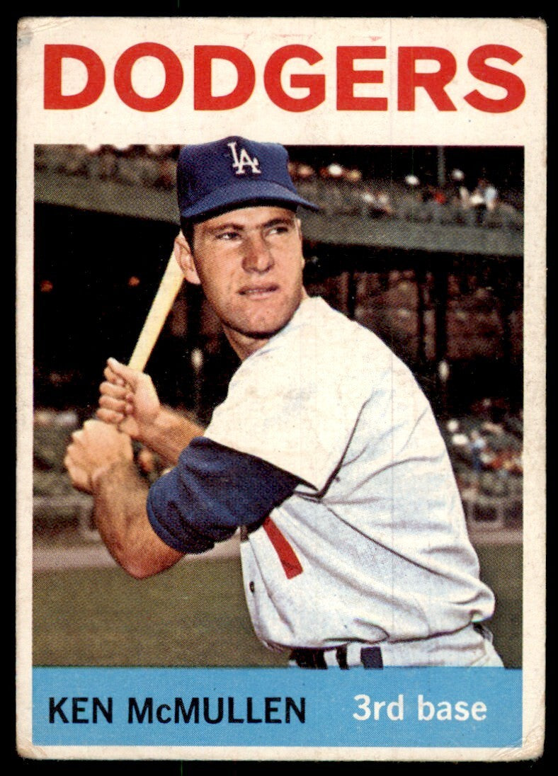 1964 Topps Baseball Card Ken McMullen Los Angeles Dodgers #214