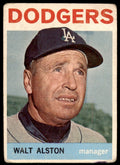 1964 Topps Baseball Card Walt Alston Los Angeles Dodgers #101