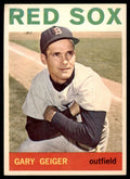 1964 Topps Baseball Card Gary Geiger Boston Red Sox #93
