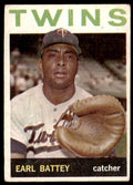 1964 Topps Baseball Card Earl Battey Minnesota Twins #90